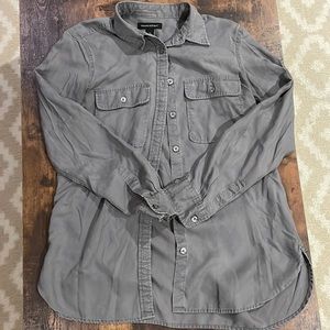Banana Republic grey utility shirt